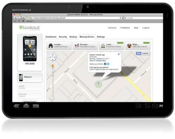 Lookout, Mobile Security, Android