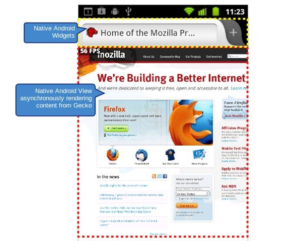 Firefox, Android