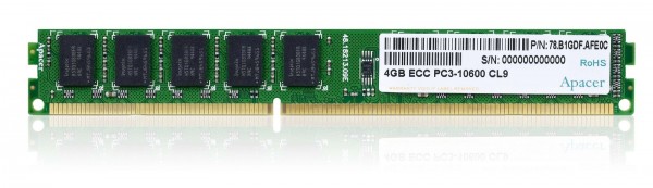Apacer, память, DDR3-1333, VLP, UDIMM, JEDEC 