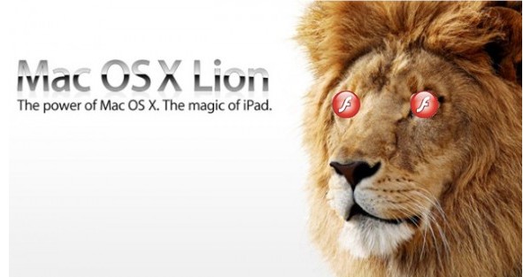 Adone, Apple, Lion, Flash