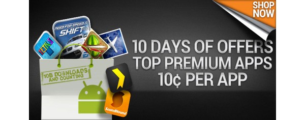 Google, Android, 10 Billion Promo