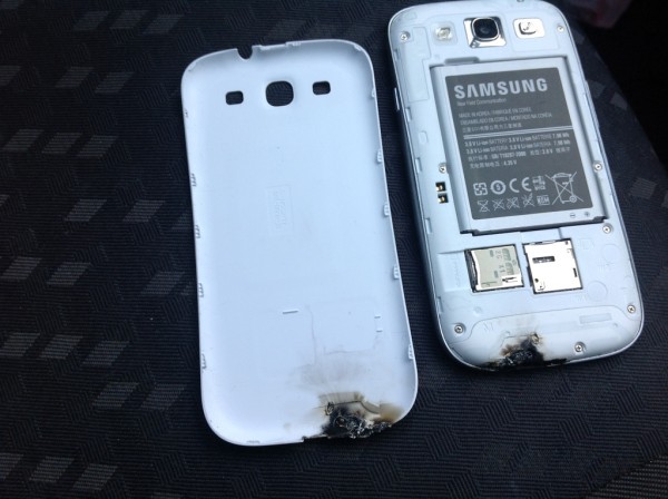 Samsung, Galaxy S III, взрыв 