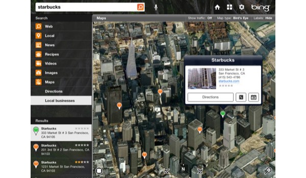 Microsoft, Bing, , iPad, Apple, application, 