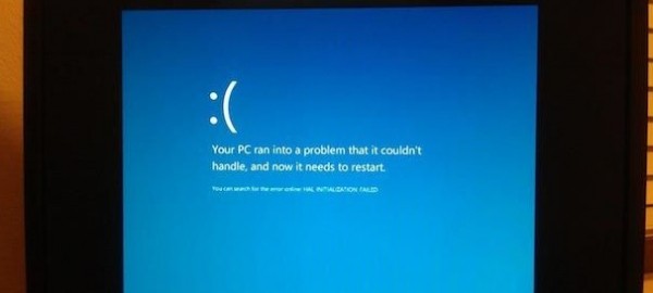 Microsoft, Windows 8, screen of death, экран смерти