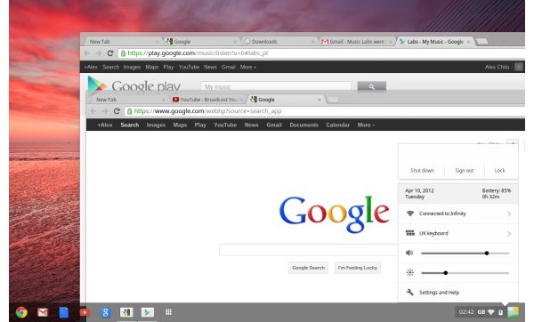 Google, Chrome OS, Aura UI