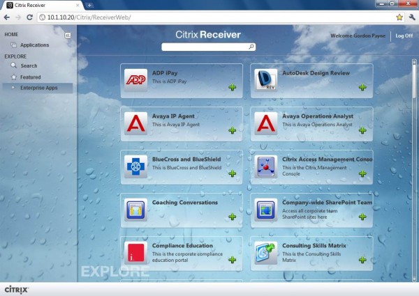 Chrome OS, Citrix, Receiver, виртуализация