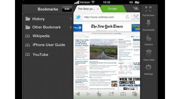 Dolphin Browser, MoboTab, Apple, iOS, iPhone, iPod, iPad, 