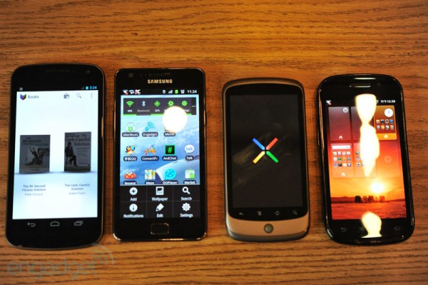 Google, Samsung, Galaxy Nexus, SGS II, Galaxy S II, Nexus One, Nexus S, Android, Android 4, Ice Cream Sandwich
