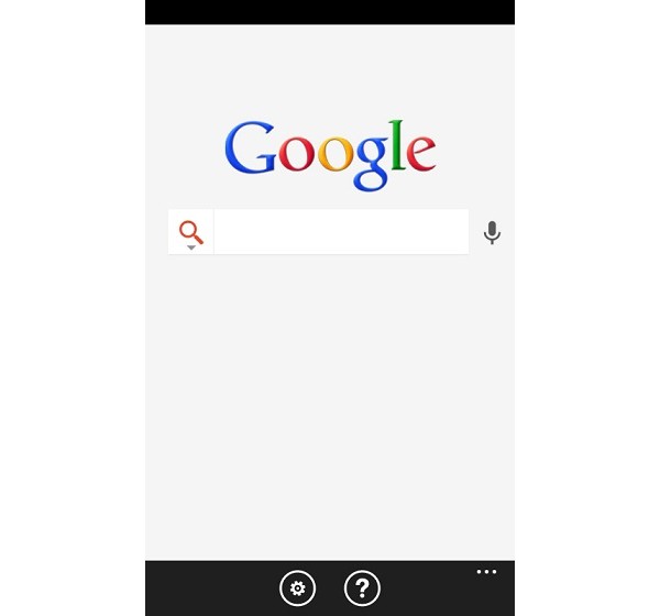 Google, Windows Phone, Поиск