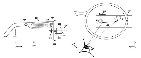 Google, Project Glass, патент