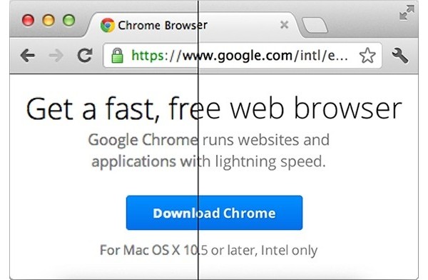 Google, Chrome, Retina