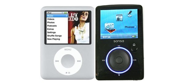 Apple, iPod, SanDisk, Sansa