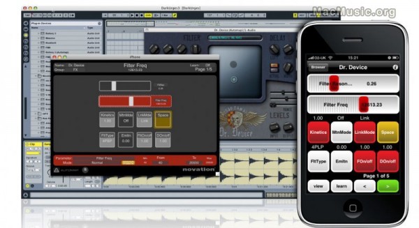 Novation, Automap, iPhone, pro-audio, -