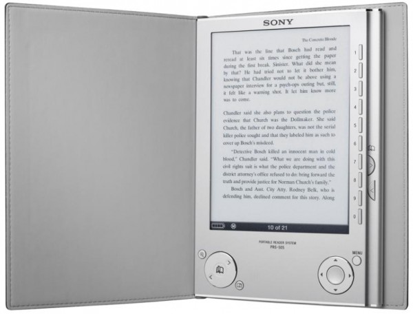 sony reader, prs-505, e-ink, book