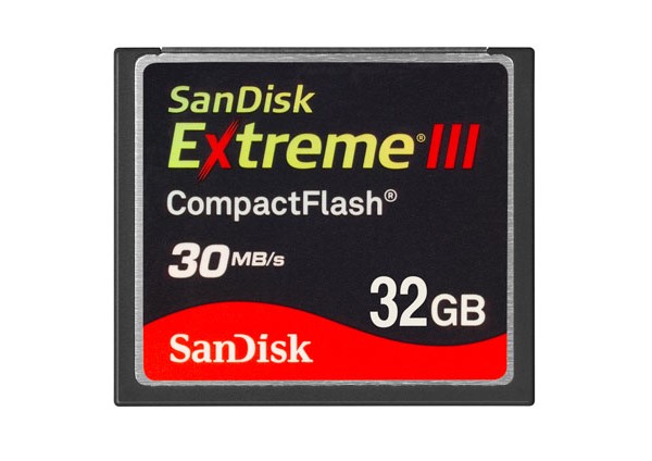 32GB Sandisk Extreme III CompactFlash
