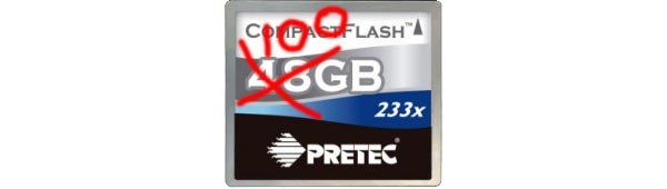 Pretec 100GB CF