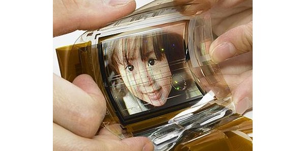 OLED, flexible, Sony, E ink, plastic substrat, e-paper