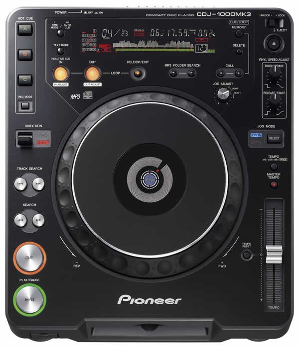 Pioneer, CDJ-1000MK3, CDJ-900, CDJ-2000, pro-audio