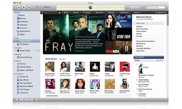 Apple iPad, iTunes, App Store