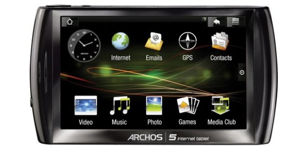 Archos 5, Android, MID, tablet, 