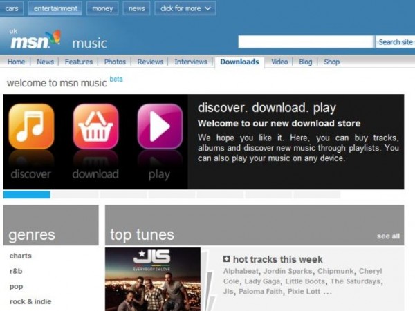 Microsoft, MSN Music
