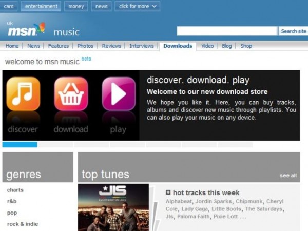 Microsoft, MSN Music
