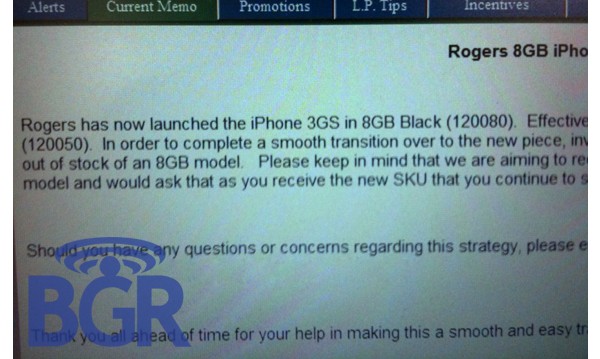 iPhone 3GS, iPhone 3GS 8GB, Apple, Rogers, 