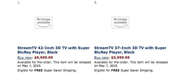 Amazon, 3D, StreamTV