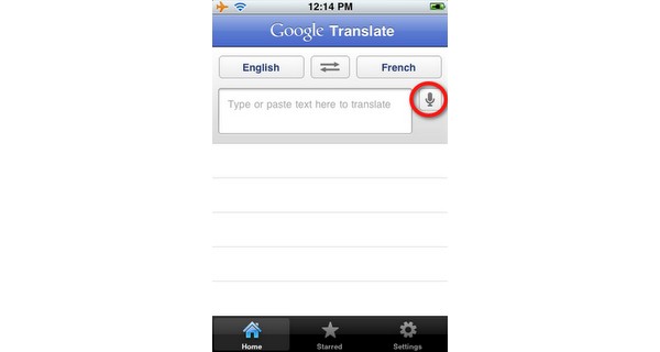 Google, Translate, iPhone