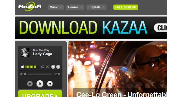 Kazaa предложила потоковый сервис для iPhone, iPad и Android