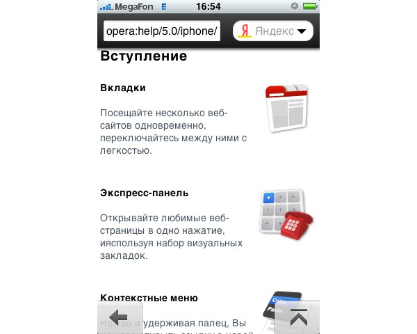 Opera Mini  iPhone: 