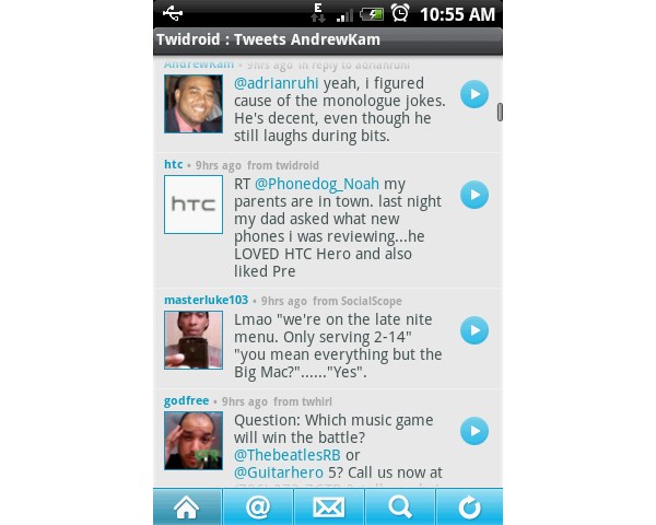Twitter, Android