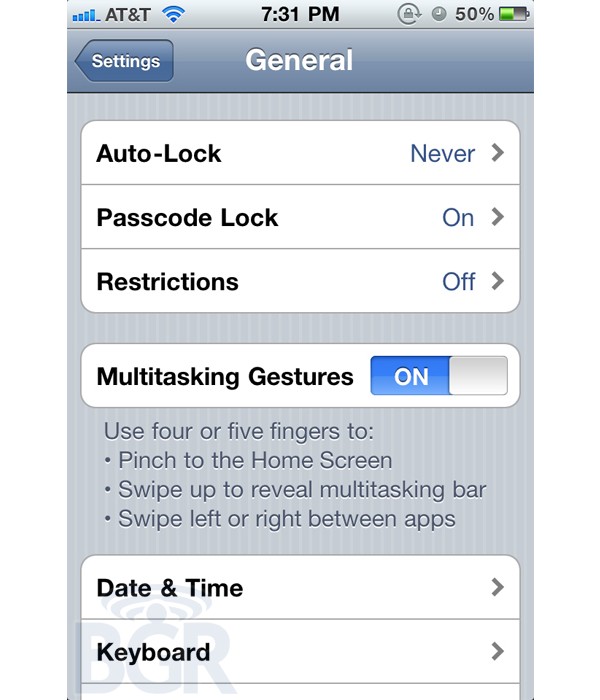 Apple, iPhone 5, gestures, 