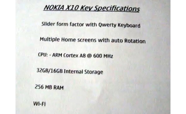 Nokia, X10