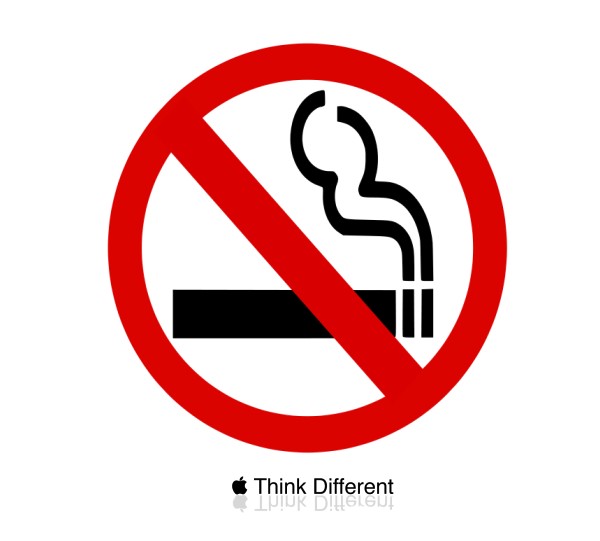 Apple - Think Different - No Smoking!