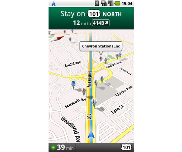 Google Maps Navigation, Android
