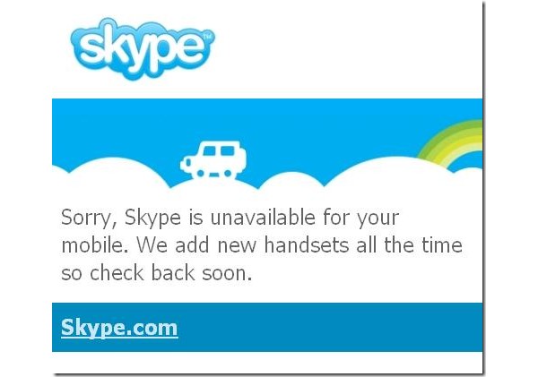 Поддержка Skype Lite и Skype для Windows Mobile прекращена