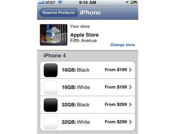 Apple Store, iPhone 4