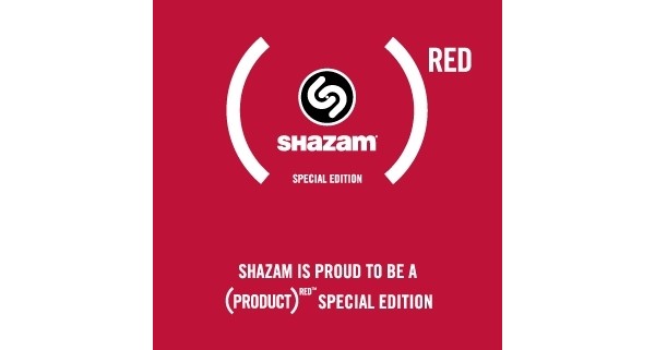 Shazam, Product RED, iPhone