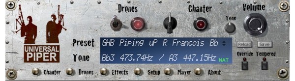 Universal Piper, synth, pro-audio, волынка, про-аудио