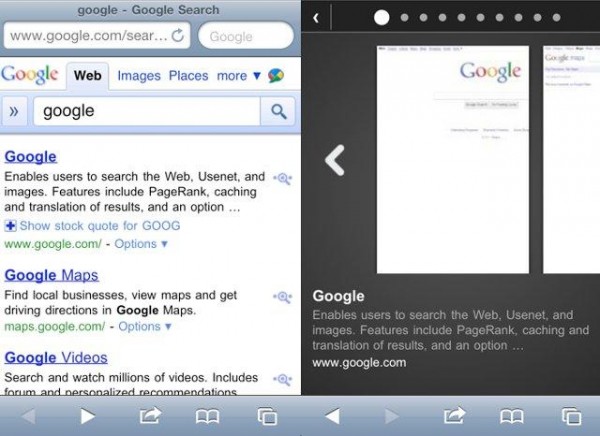 Google, Safari, iOS, Instant Preview,  