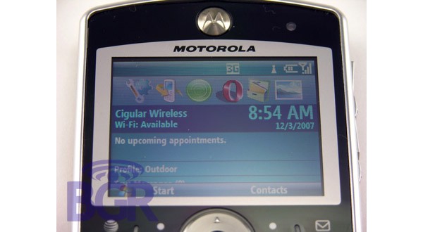 Windows Mobile, 6.1, Motorola, Q9h, Interface, smartphone, , , 