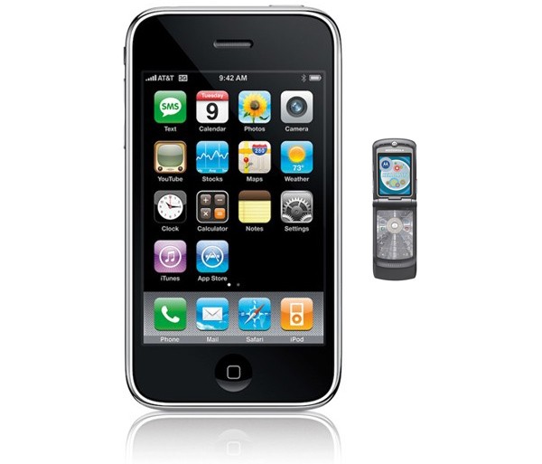 iPhone 3G, iPhone, Motorola, RAZR V3, лидер, продажи, США