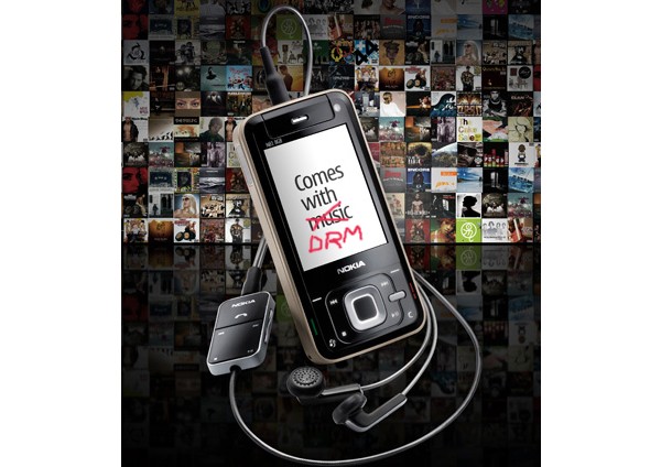 Nokia, comes with music, DRM, fees, Universal music, digital music, WMA, 192kbps, , , 
