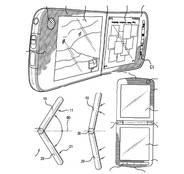 Nokia, touchscreen, sensor, patent, clamshell, патент, тачскрин, сенсорный экран, раскладушка