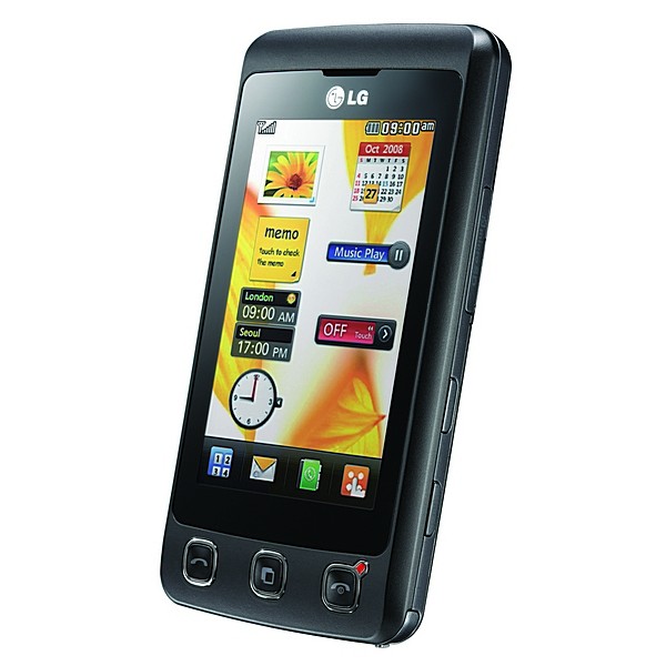 Телефон LG KP500 чёрного цвета