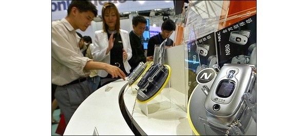 Nokia, Samsung, Motorola, sales in 2007