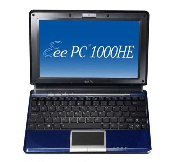 ASUS, Eee PC, 1000HE, Apple Aluminium Keyboard, 