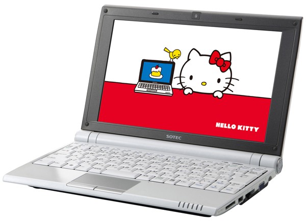 Notebook, laptop, Onkyo, Sotec, Hello Kitty, C101K3W, ноутбук, лэптоп