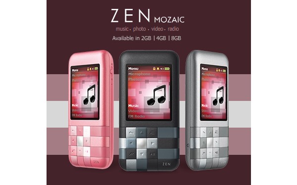 Creative Zen Mozaic, MP3, 